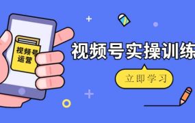 微信视频号实操训练营:视频号起号运营纯干货玩法!