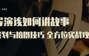 导演该如何讲故事：策划与拍摄技巧 全方位实战攻略（8节课 原价799）