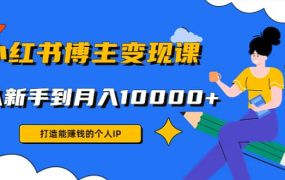 小红书博主变现课(9节课)