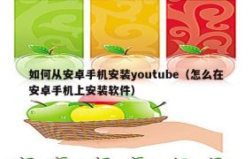 如何从安卓手机安装youtube(怎么在安卓手机上安装软件)