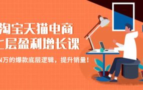 淘宝天猫电商七层盈利增长课：月入N万的爆款底层逻辑，提升销量