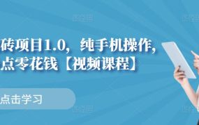 小白搬砖项目1.0,纯手机操作,每天兼职挣点零花钱