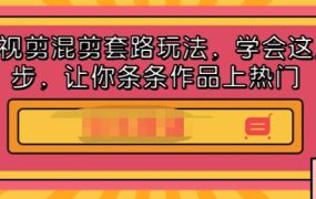 影视剪混剪套路玩法,学会这几步,让你条条作品上热门【视频课程】