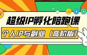 超级IP孵化陪跑课:个人IP与副业(高阶版)41节课