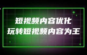 某收费培训：短视频内容优化，玩转短视频内容为王（12节课）