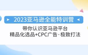 2023亚马逊全能特训营:玩转亚马逊平台 精品化·选品 CPC广告·极致打法