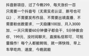 摸鱼思维·抖音新项目,一天稳赚100 ,亲测有效【付费文章】