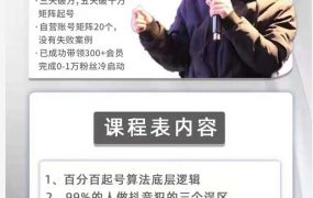 孤狼抖音矩阵2022新课:账号定位/变现逻辑/IP打造/案例拆解