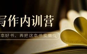 写作内训营:百万级大佬教你如何写一本好书,再把这本书卖爆