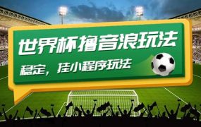 最新口子-世界杯撸音浪教程,稳定,小程序玩法 价值998