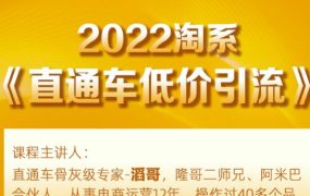 茂隆2022直通车低价引流玩法，教大家如何低投入高回报的直通车玩法