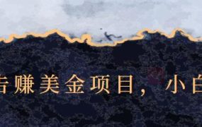 点击广告赚美金项目,小白可操作【视频课程】