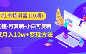 小红书特训营(第10期)低门槛-可复制-小白可复制