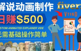 制作解说类动画视频（Animated Explainer）日赚500美元以上 - 0基础可操作