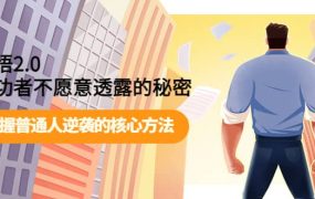 开悟2.0成功者不愿意透露的秘密：掌握普通人逆袭的核心方法