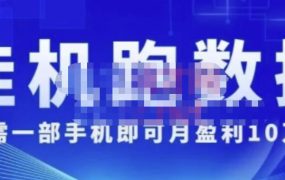 猎人电商:挂机数跑据,只需一部手即机可月盈利10万+(内玩部法)价值4988元