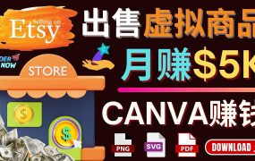 通过Etsy出售Canva模板,操作简单,收益高,月赚5000美元