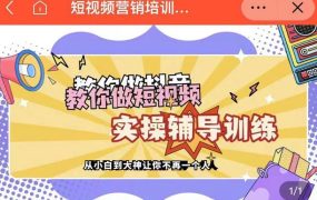 蕊总很忙·短视频营销培训实操课教你快速入门,教你做抖音短视频