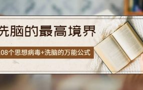 《洗脑的最高境界》人手一本的商业圣经,108个思想病毒 洗脑的万能公式