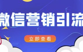 微信营销策划引流系列课程,每天引流100精准粉