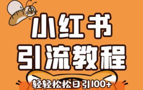 小红书运营引流全系列课程,每天引流100精准粉