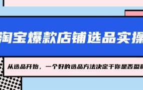 淘宝爆款店铺选品实操,2023从选品开始,一个好的选品方法决定于你是否盈利