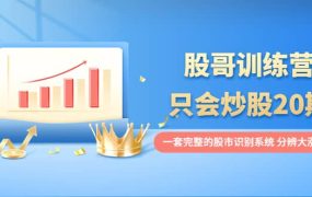 股哥训练营·只会炒股20期:一套完整的股市识别系统,分辨大涨、大跌