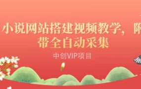 搭建一个小说网站：附带全自动采集 流量来得快、变现容易（搭建教程 源码)