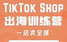 疯人院:TikTok Shop出海训练营(一店卖全球),出海抢占全球新流量