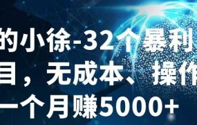 32个小项目,无成本、操作简单