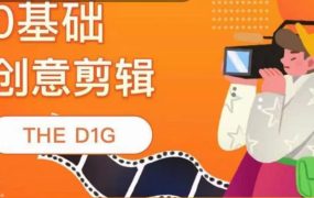 THE D1G零基础创意剪辑课，第一馆创意剪辑实操课-49节完整版