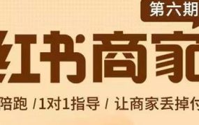 贾真-小红书商家营第6期商家版,21天带货陪跑课,让商家丢掉付流量