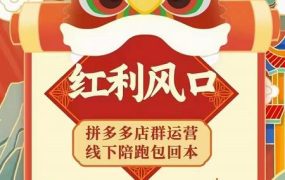 左右电商拼多多无货源店群玩法:从0~1,36节实战保姆教程,极速起店必出单