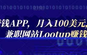 通过赚钱APP,月入100美元,正规兼职网站Lootup赚钱