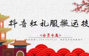 抖音红礼服搬运技术，最近很火的搬运方法，外面收大几百