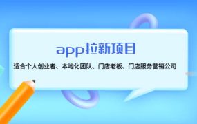 app拉新项目:适合个人创业者、本地化团队、门店老板、门店服务营销公司
