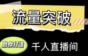 直播运营实战视频课,助你打造千人直播间(14节视频课)