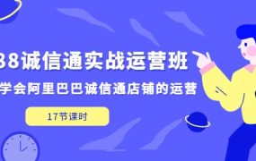 1688诚信通实战运营班,快速学会阿里巴巴诚信通店铺的运营(17节课)