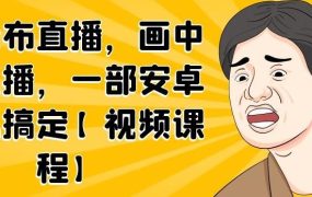 无绿布直播,画中画直播,一部安卓手机搞定【视频课程】