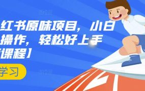 抖音小红书原味项目，小白都可以操作，轻松好上手【视频课程】