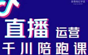 美尊-抖音直播运营千川系统课:直播运营规划、起号、主播培养、千川投放等