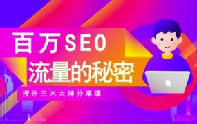 SEO实操培训：玩转百万SEO流量，助力站长快速提升流量（搜外三木大神分享课）