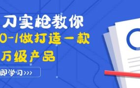 真刀实枪教你从0-1做打造一款千万级产品：策略产品能力 市场分析 竞品分析