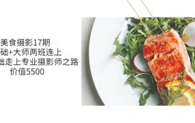 美食摄影17期 基础 大师两班连上,从0基础走上专业摄影师之路-价值5500