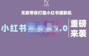 谢无敌·小红书实战营3.0,无敌带你打造小红书提款机 价值7999元