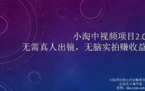 小淘项目组网赚永久会员,绝对是具有实操价值的,适合有项目做需要流程【持续更新】